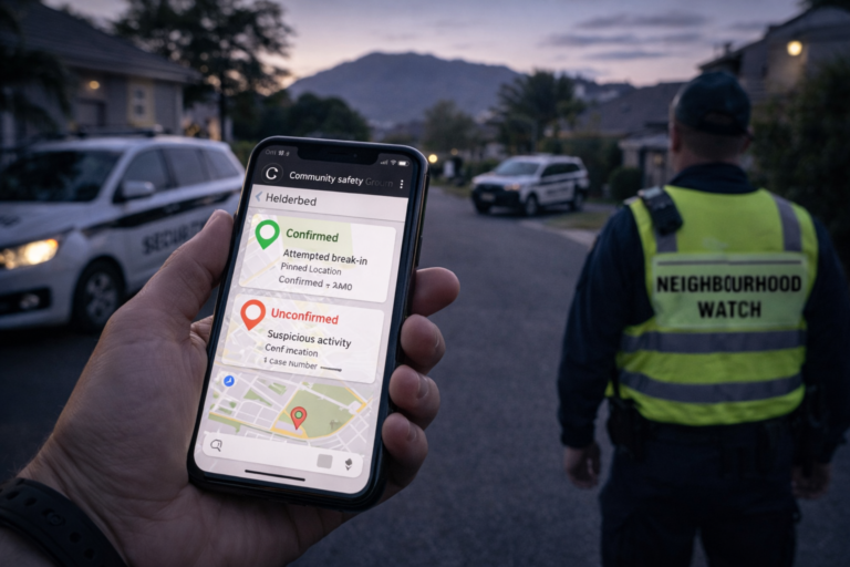 Working Together: How We Coordinate with Helderberg Crime Watch and SAPS