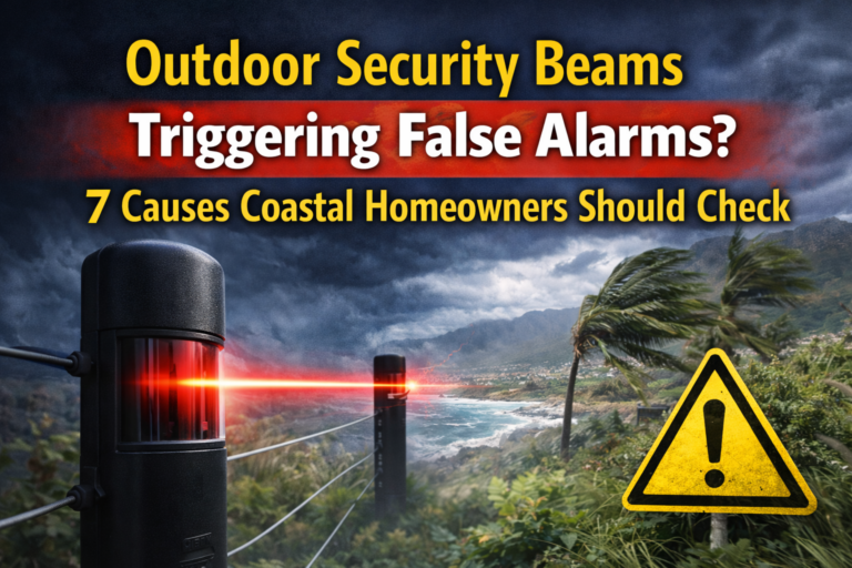 Outdoor Security Beams Triggering False Alarms? 7 Causes Coastal Homeowners Should Check